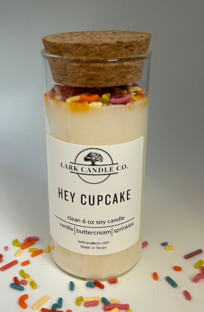 Hey Cupcake-4oz candle (glass)