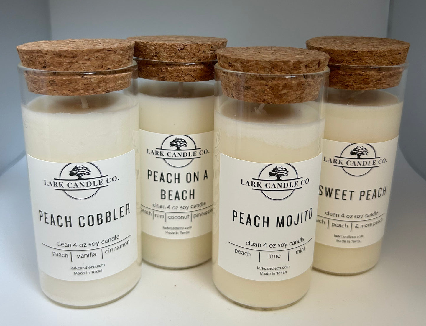 Sweet Peach-4oz candle (glass)