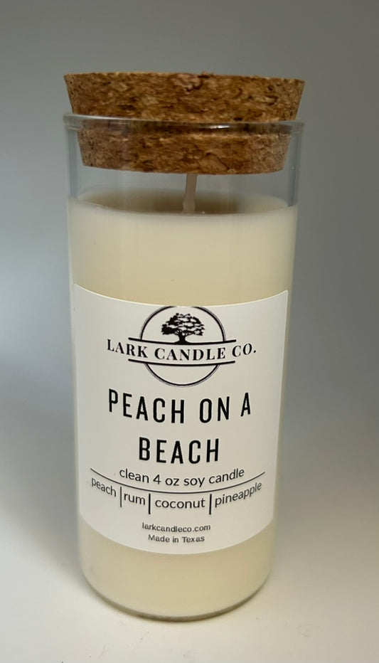 Peach On A Beach-4oz candle (glass)